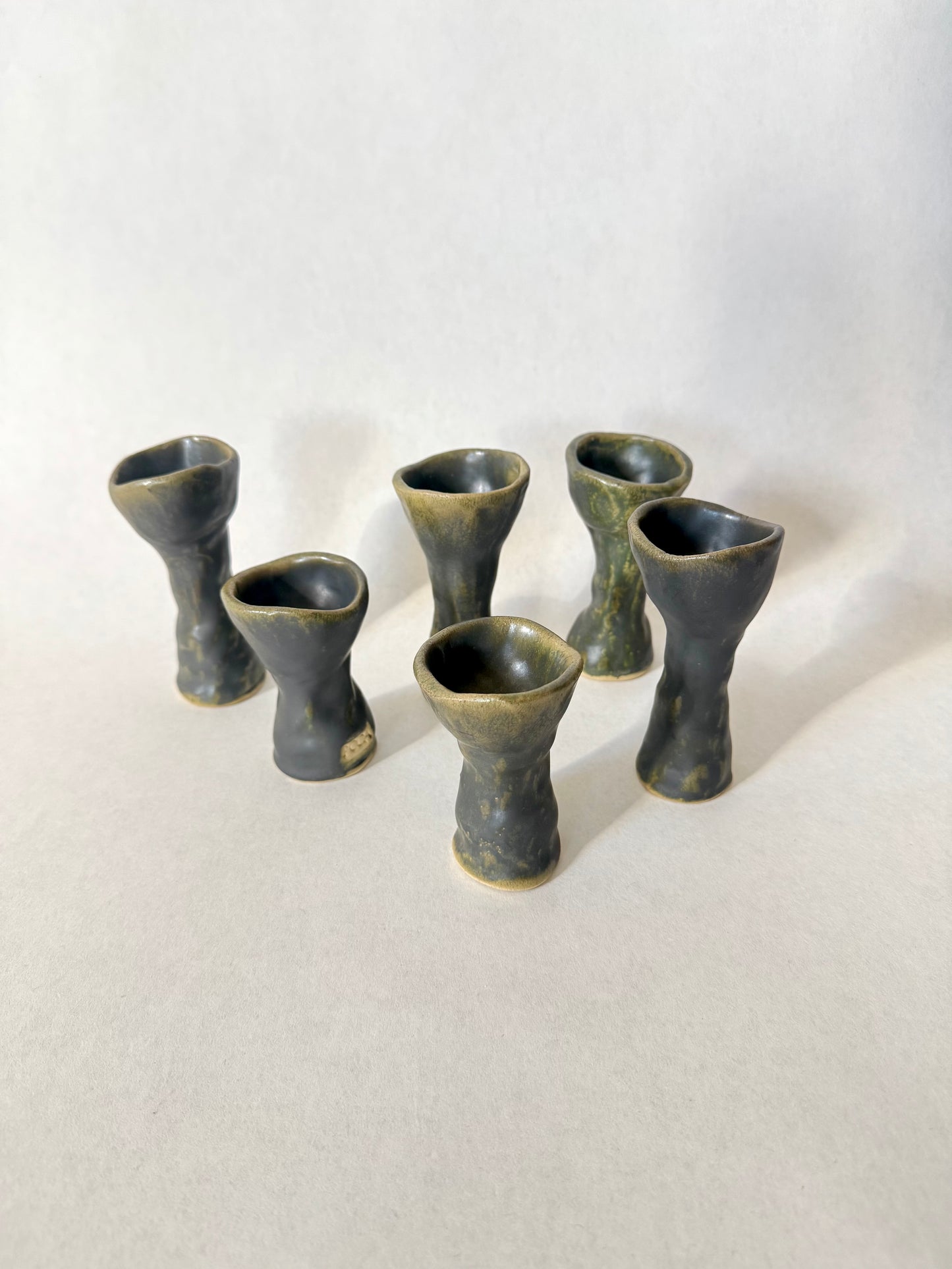 Bolet vert profond - duo de 2 coquetiers