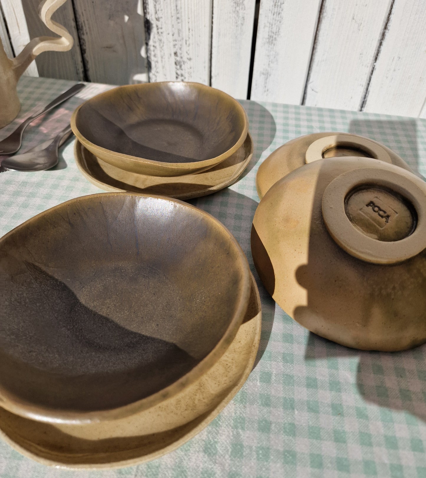 Kaki - set of 4 soup plates