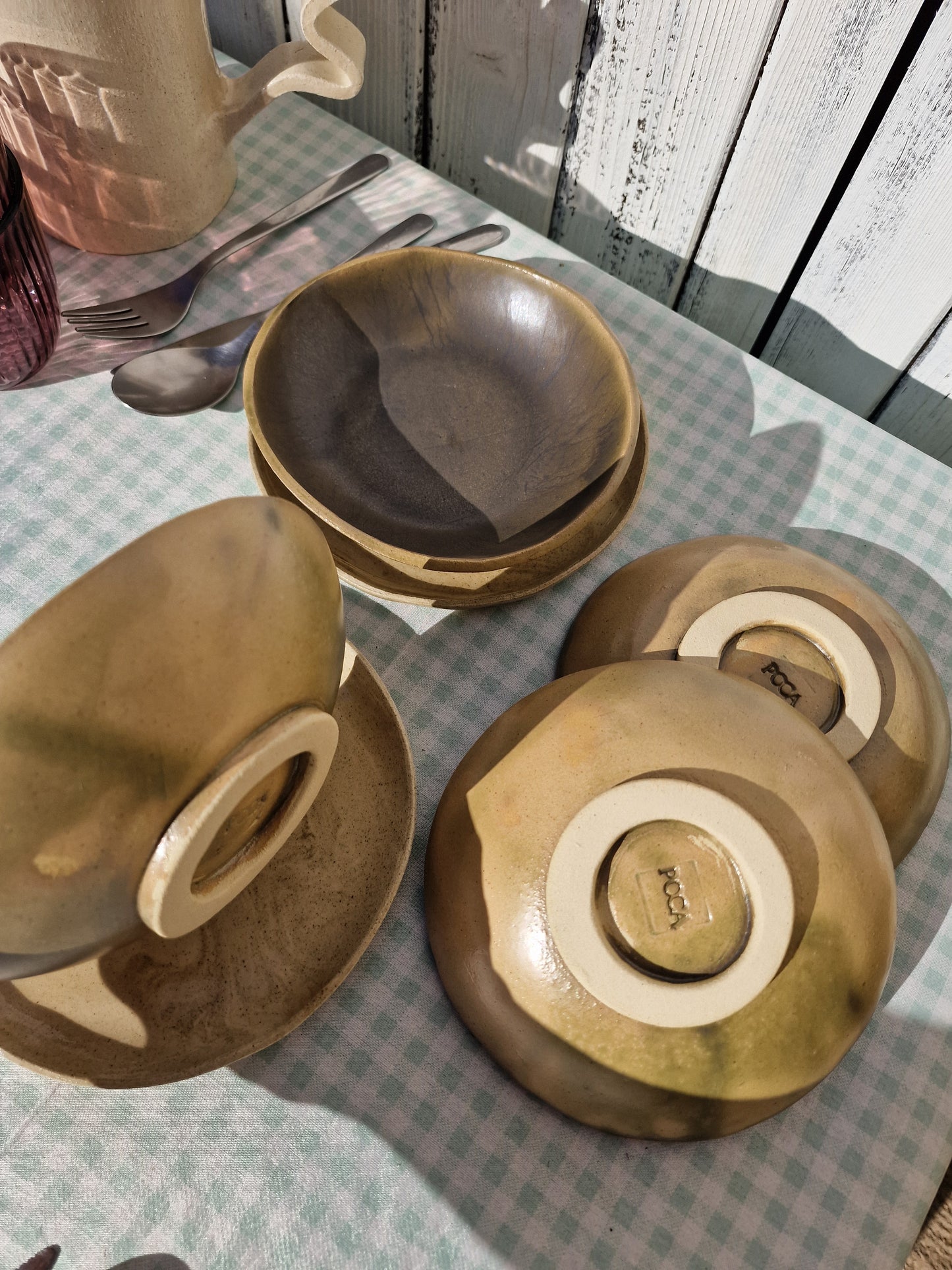Kaki - set of 4 soup plates