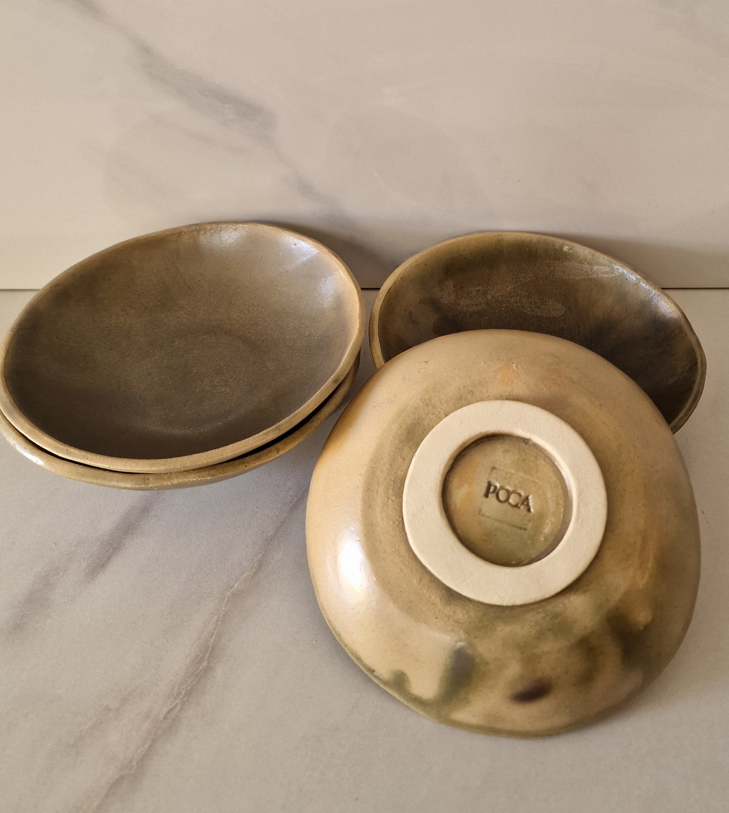 Kaki - set of 4 soup plates