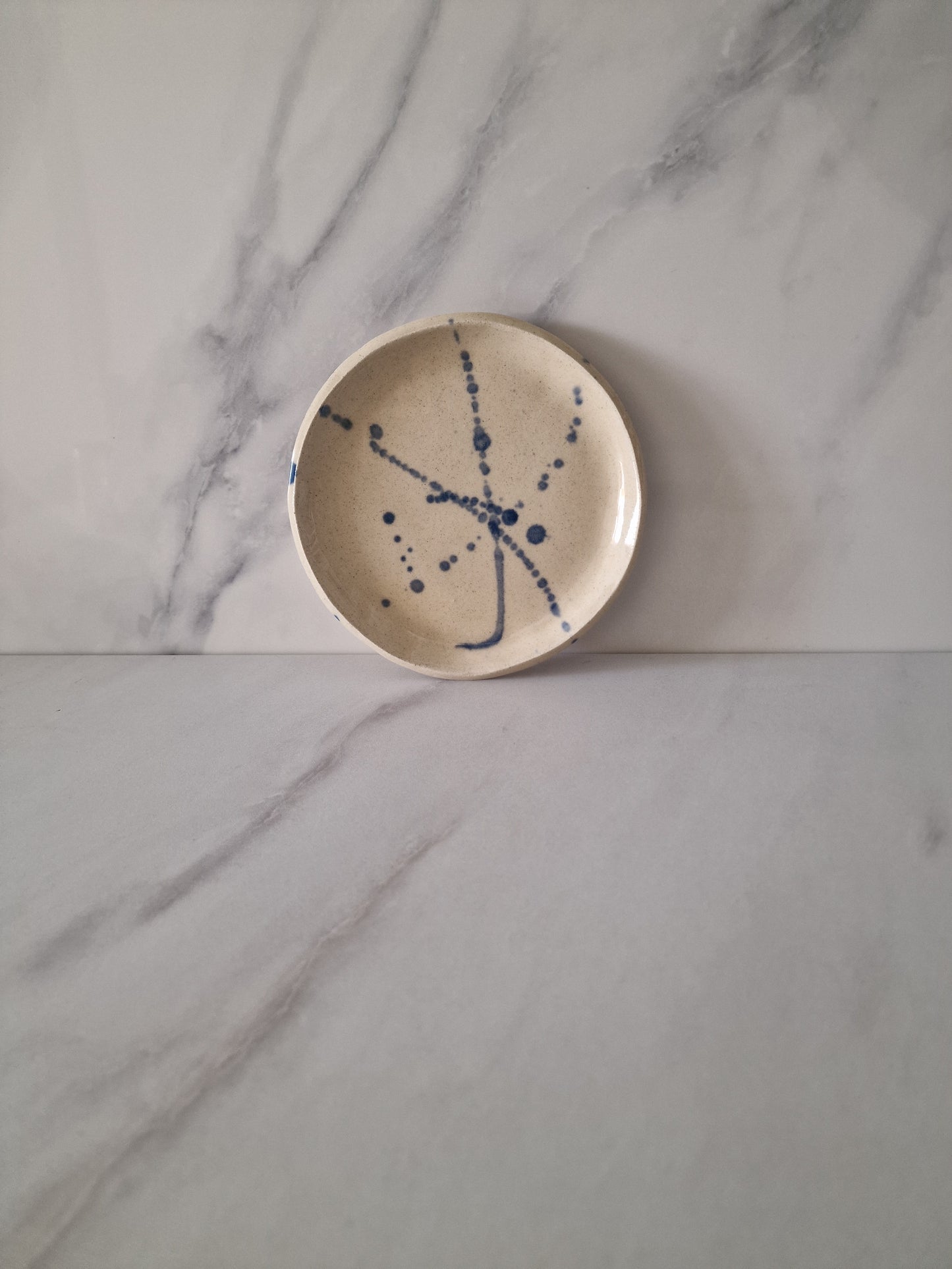 Blue Projected - set of 6 small flat plates