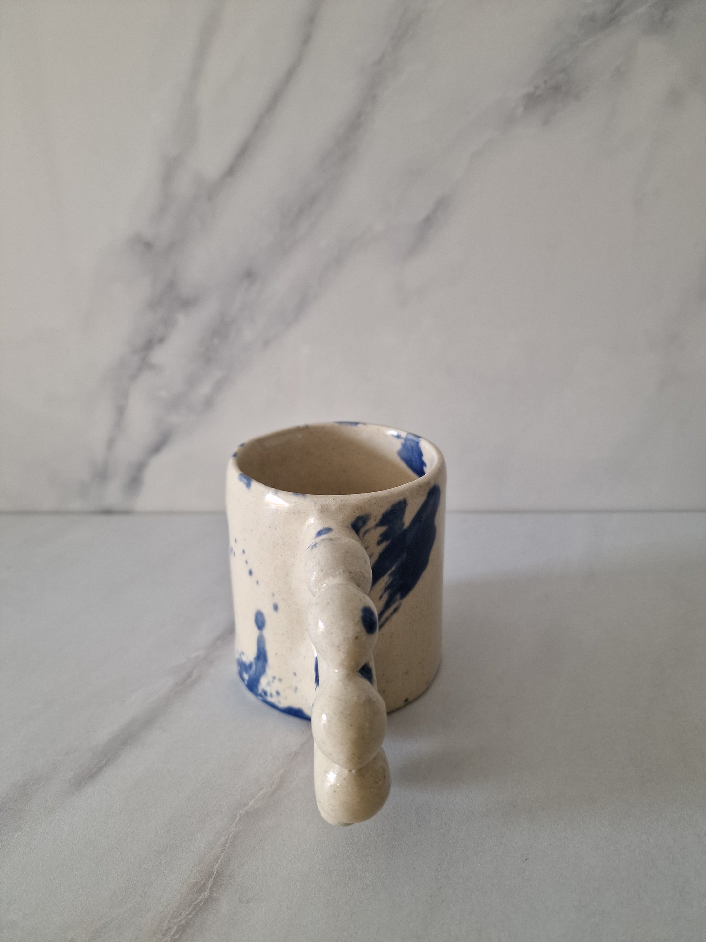 Les Perles - tasse bleu projeté