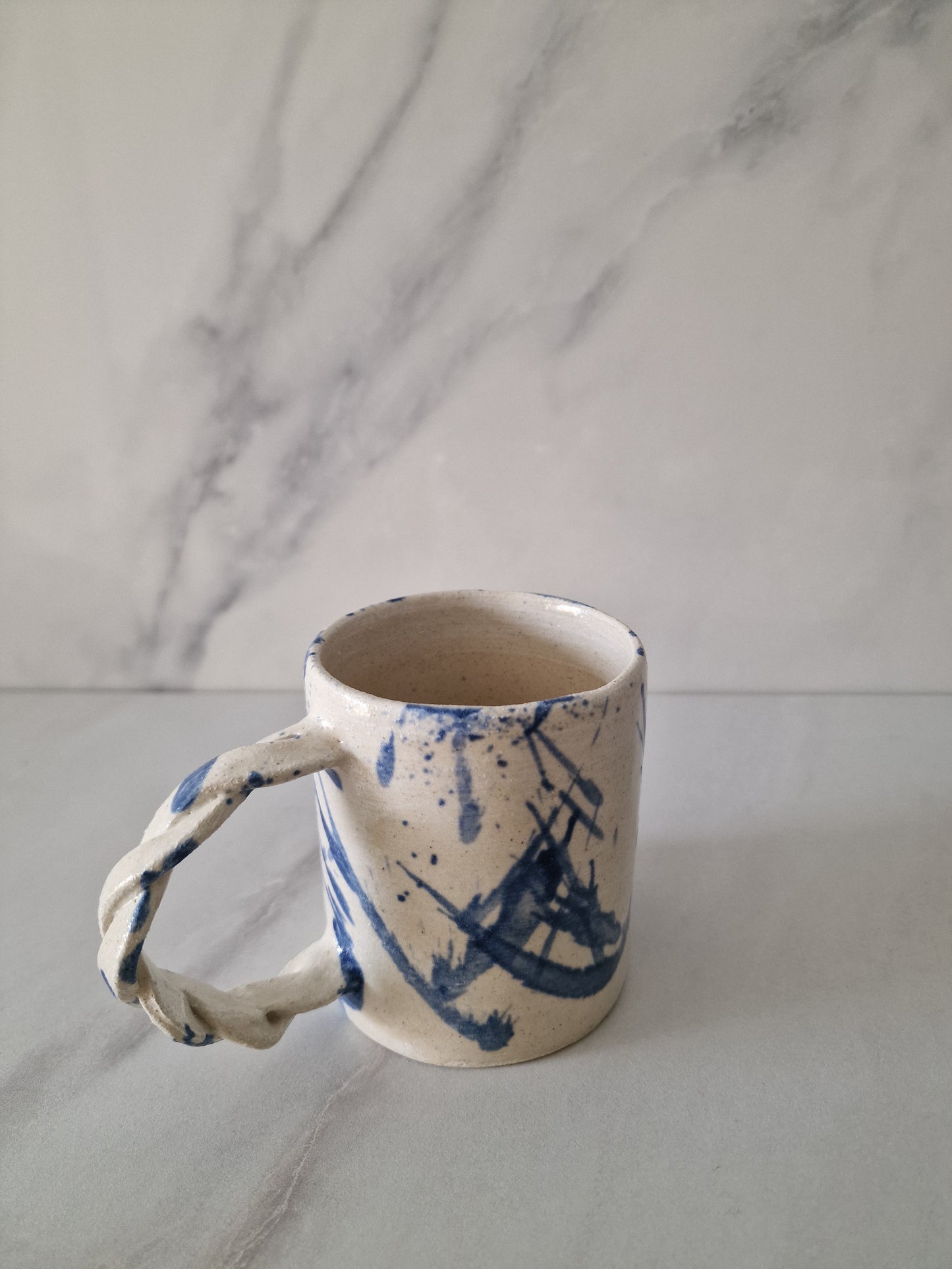 The Braid - Blue Projected Mug