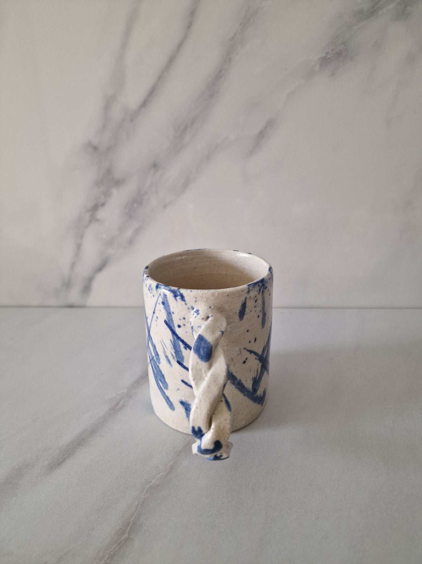 The Braid - Blue Projected Mug