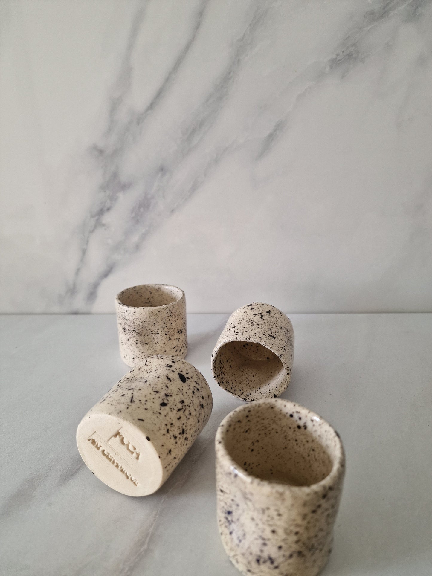 Poérava - set of 4 Espresso cups