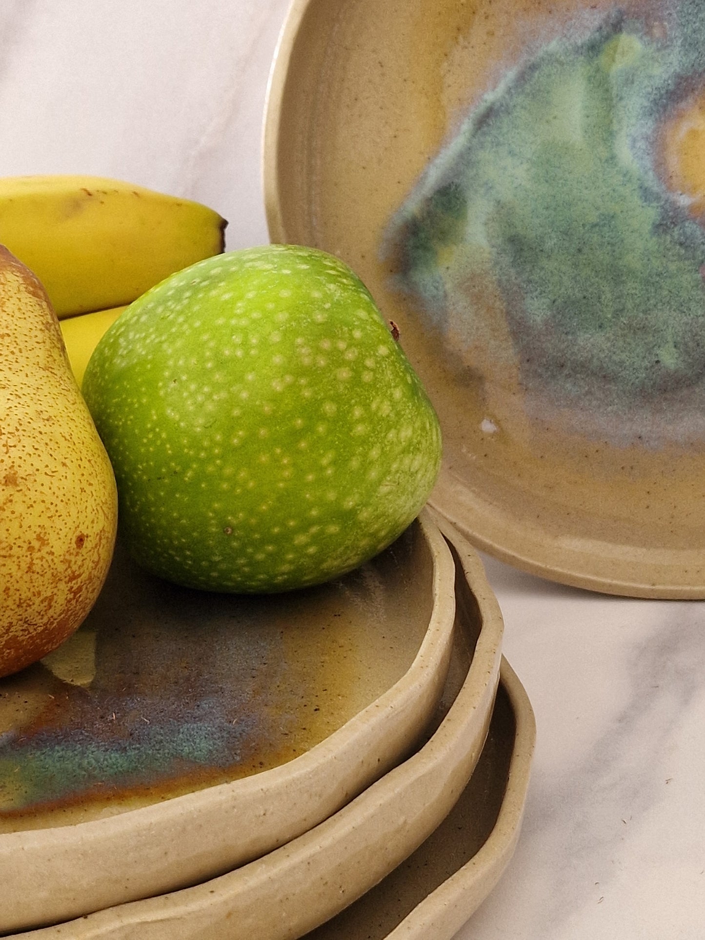 Opaline - set of 4 flat plates
