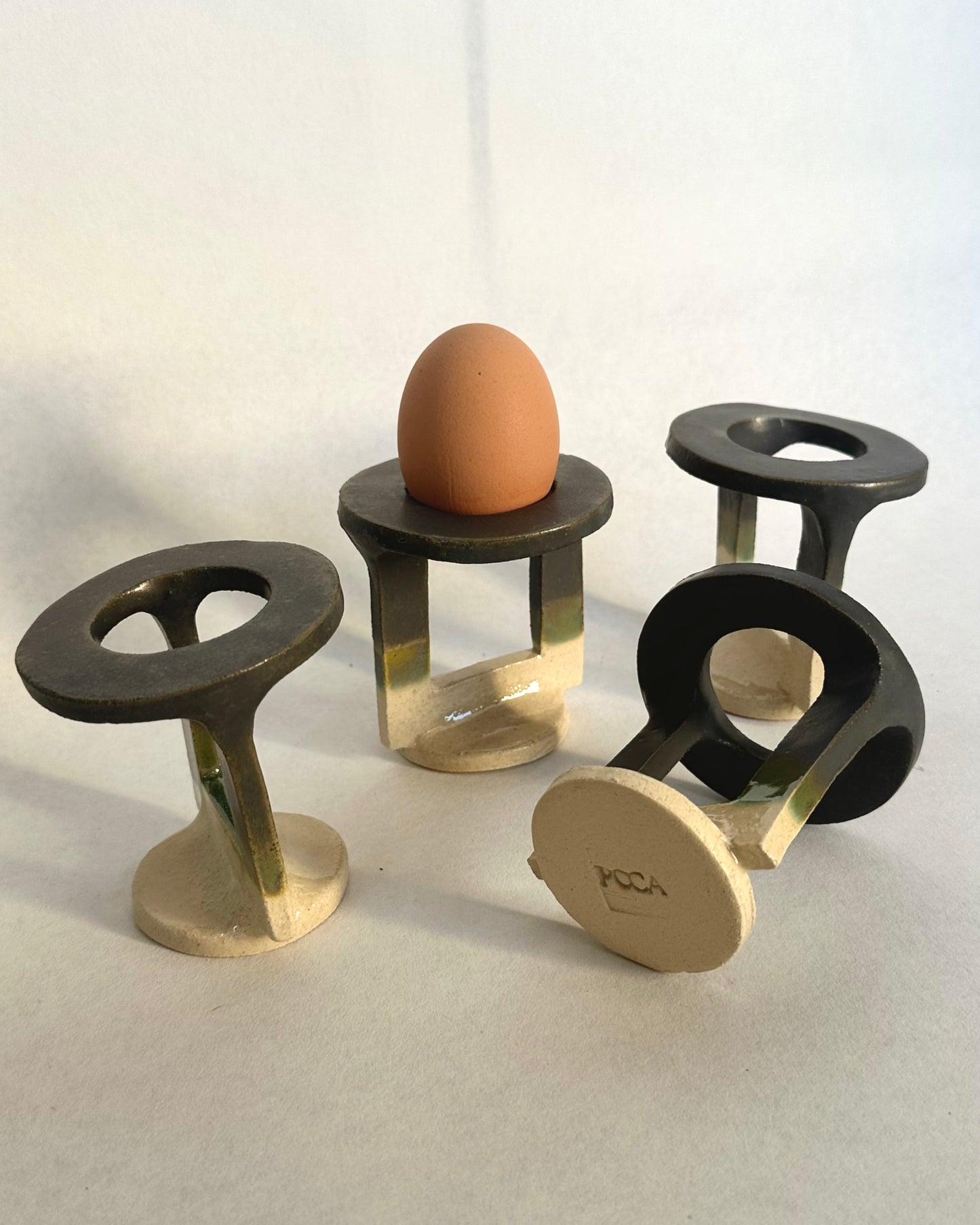 Balance - set of 4 deep green egg cups