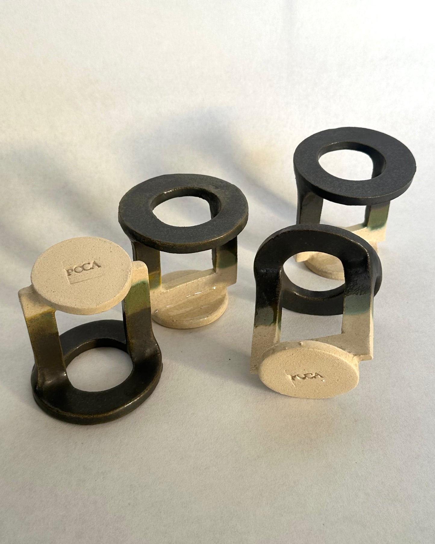 Balance - set of 4 deep green egg cups