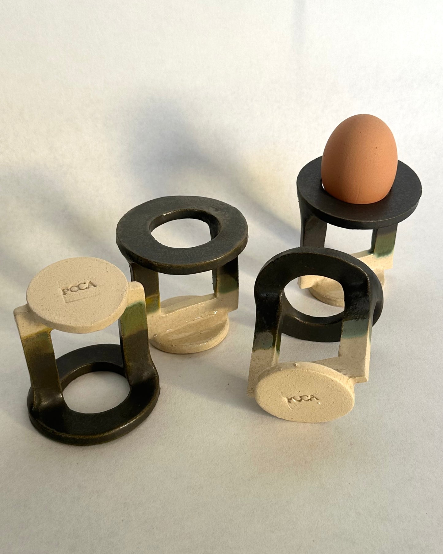 Balance - set of 4 deep green egg cups