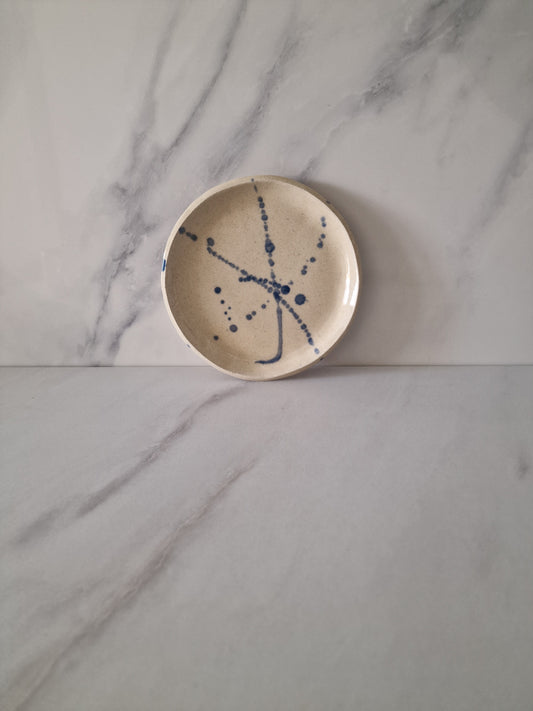 Blue Projected - set of 6 small flat plates