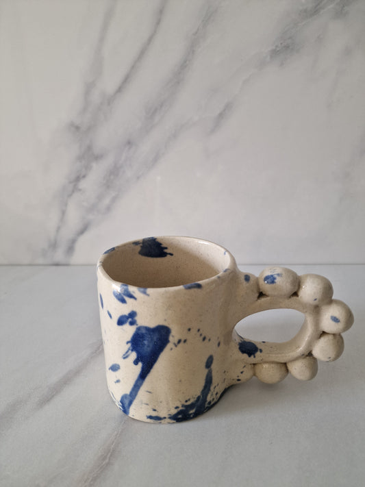 Les Perles - tasse bleu projeté