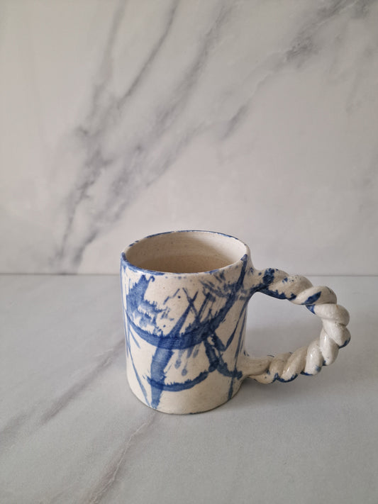 The Torsade - blue projected mug