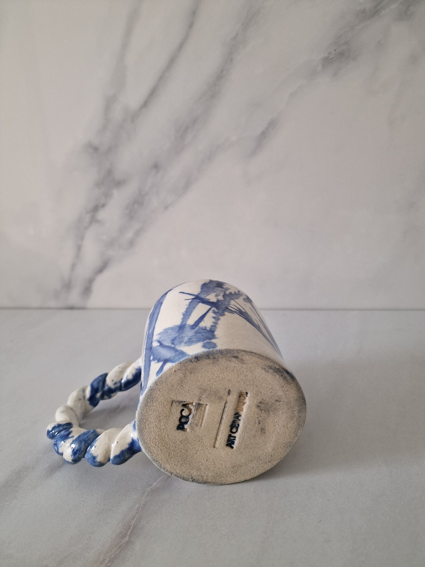 La Torsade - tasse bleu projeté