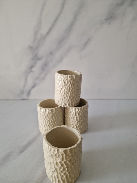 Roche Blanche - Set of 4 Espresso cups