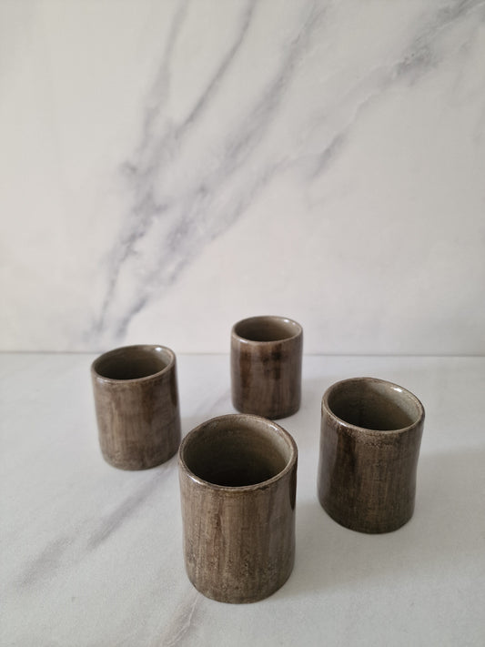 Coffee Bean - Set of 4 Espresso Cups