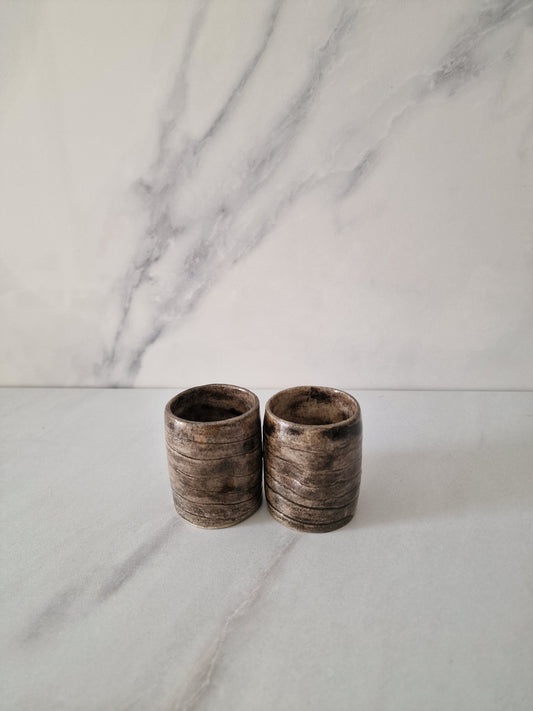 Les Noires - set of 2 Espresso cups