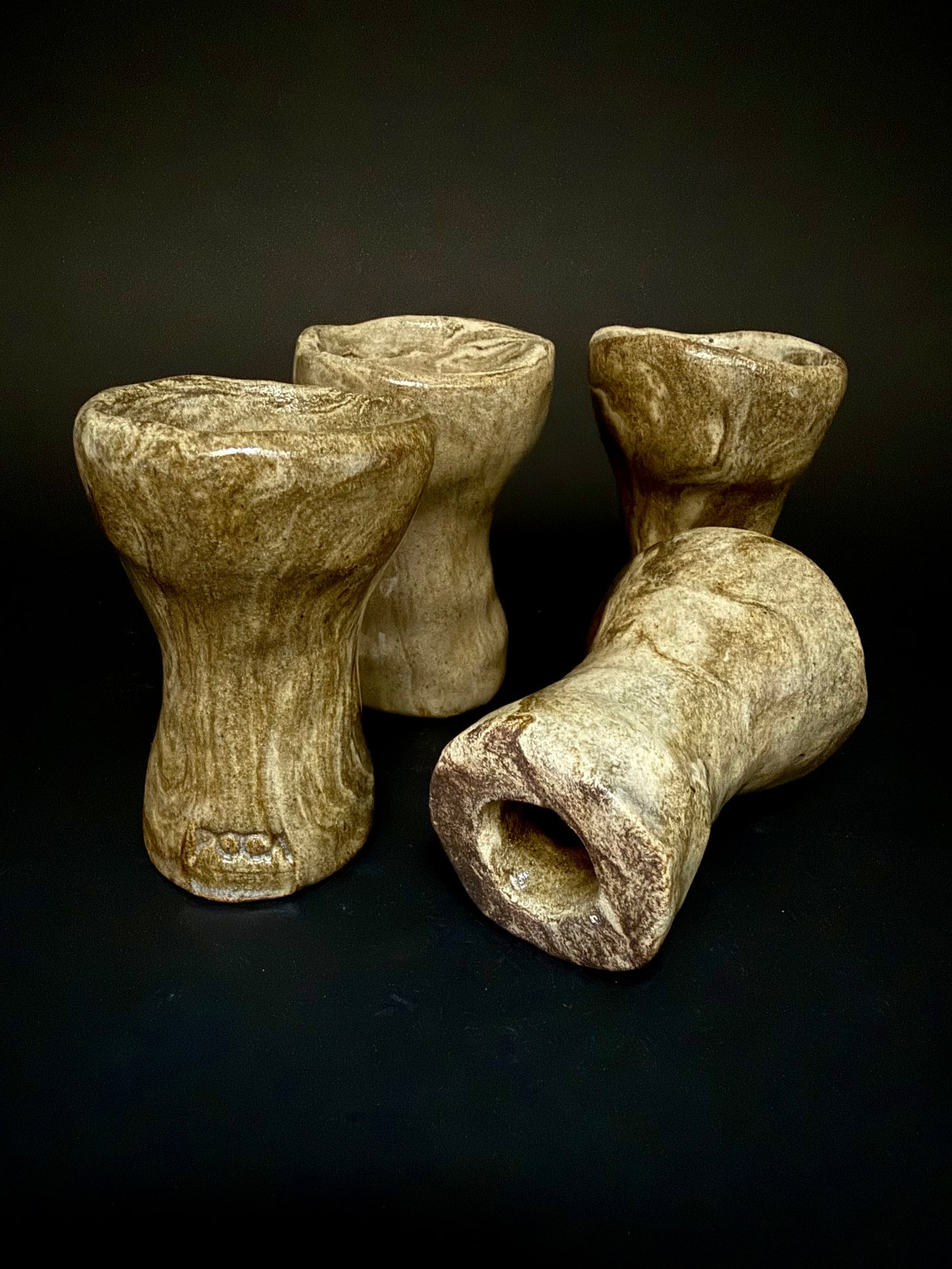 Bolet terre mêlée - ensemble de 4 coquetiers