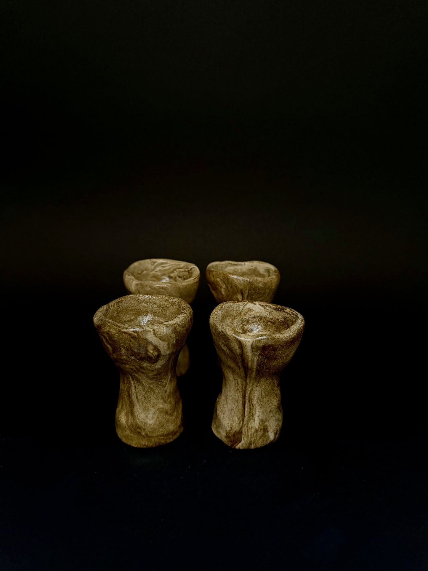 Bolet terre mêlée - ensemble de 4 coquetiers