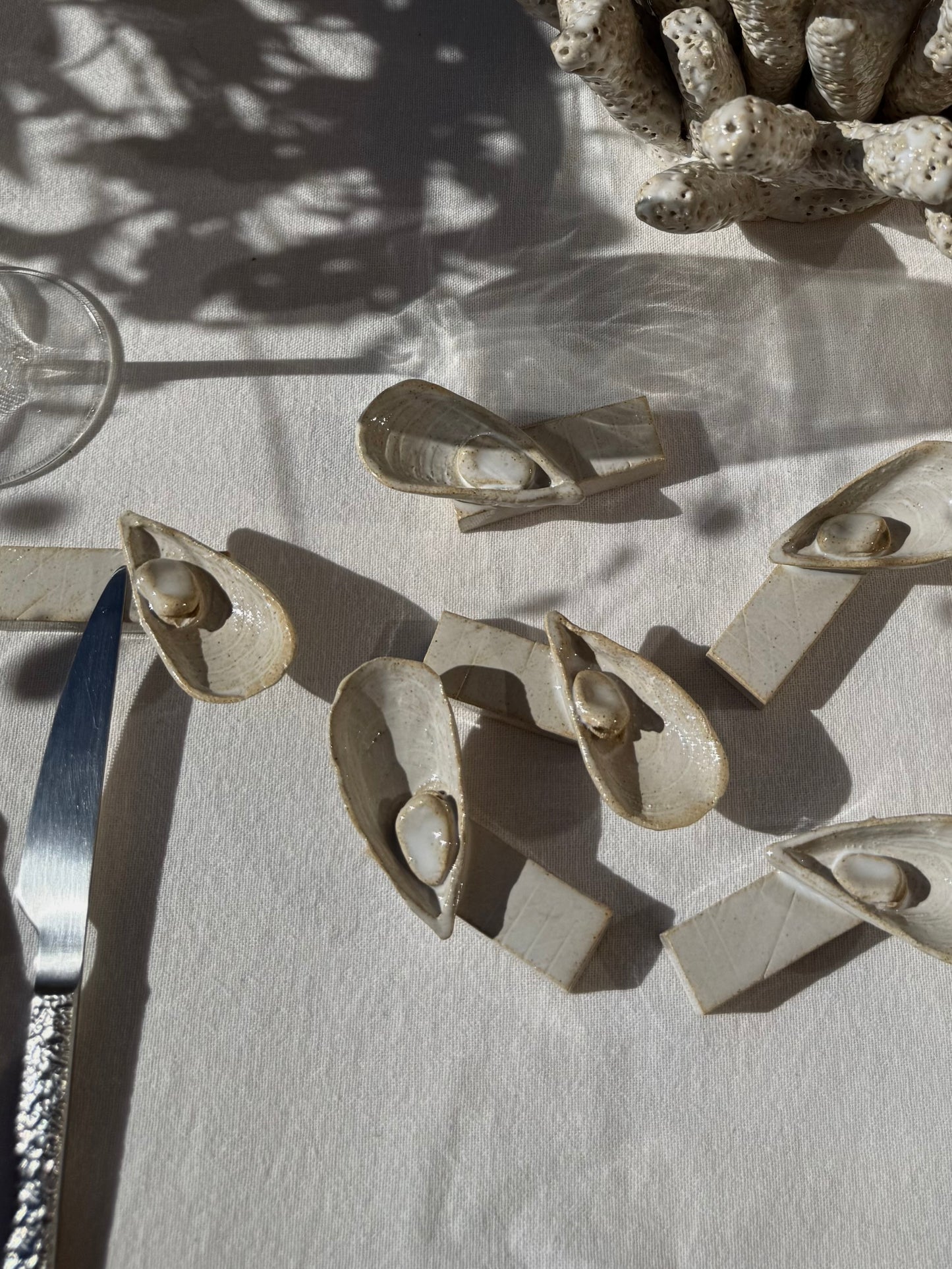 Les coquillages - porte couteaux Mytilida