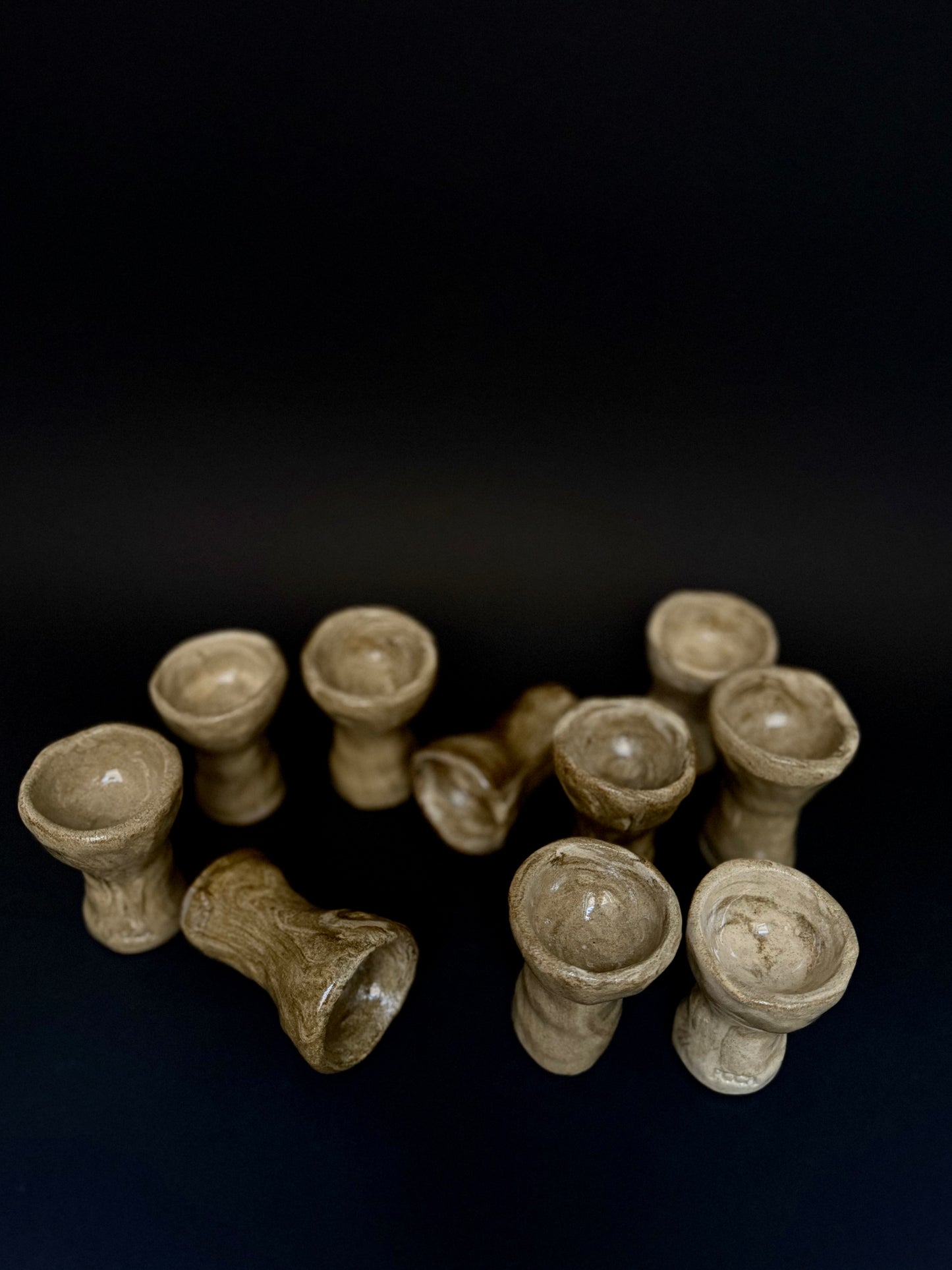 Bolet terre mêlée - ensemble de 4 coquetiers