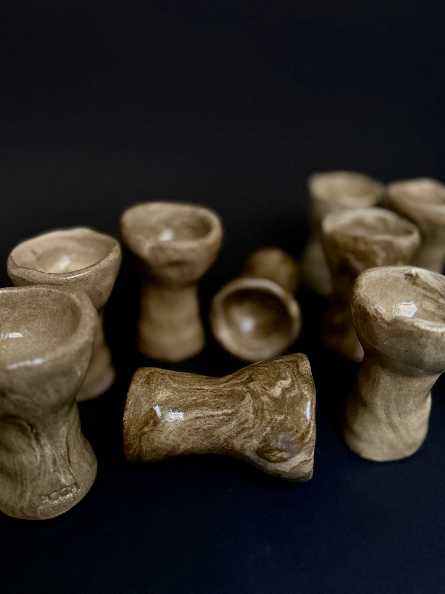 Bolet terre mêlée - ensemble de 4 coquetiers