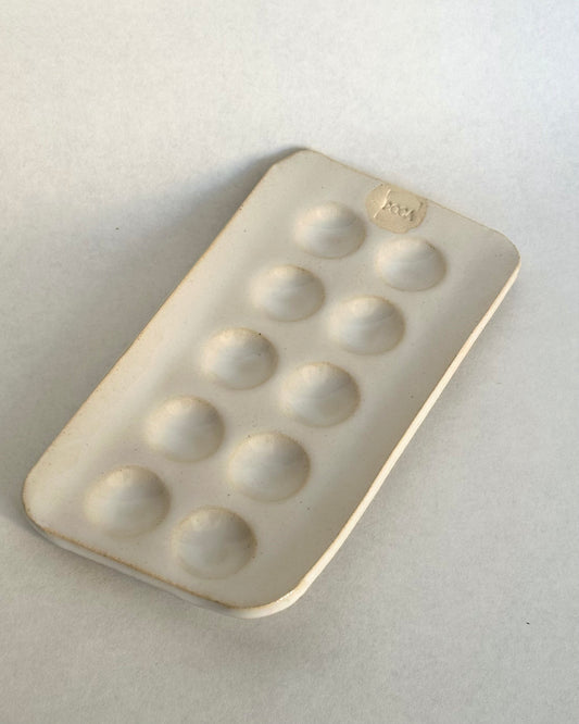 White - large egg holder