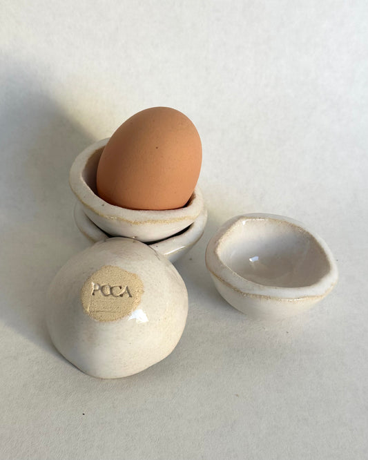 The Nest - set of 4 white egg cups