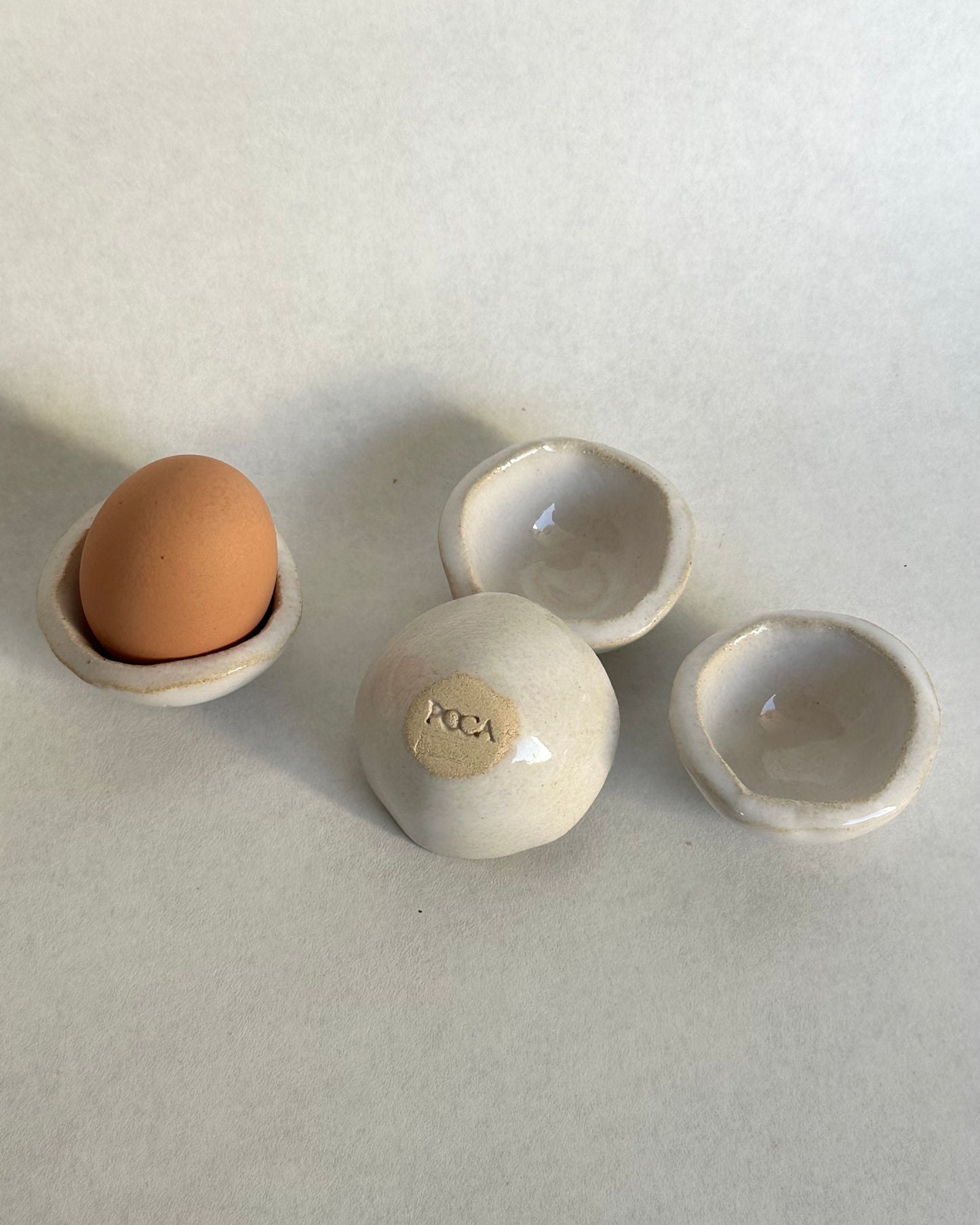 The Nest - set of 4 white egg cups