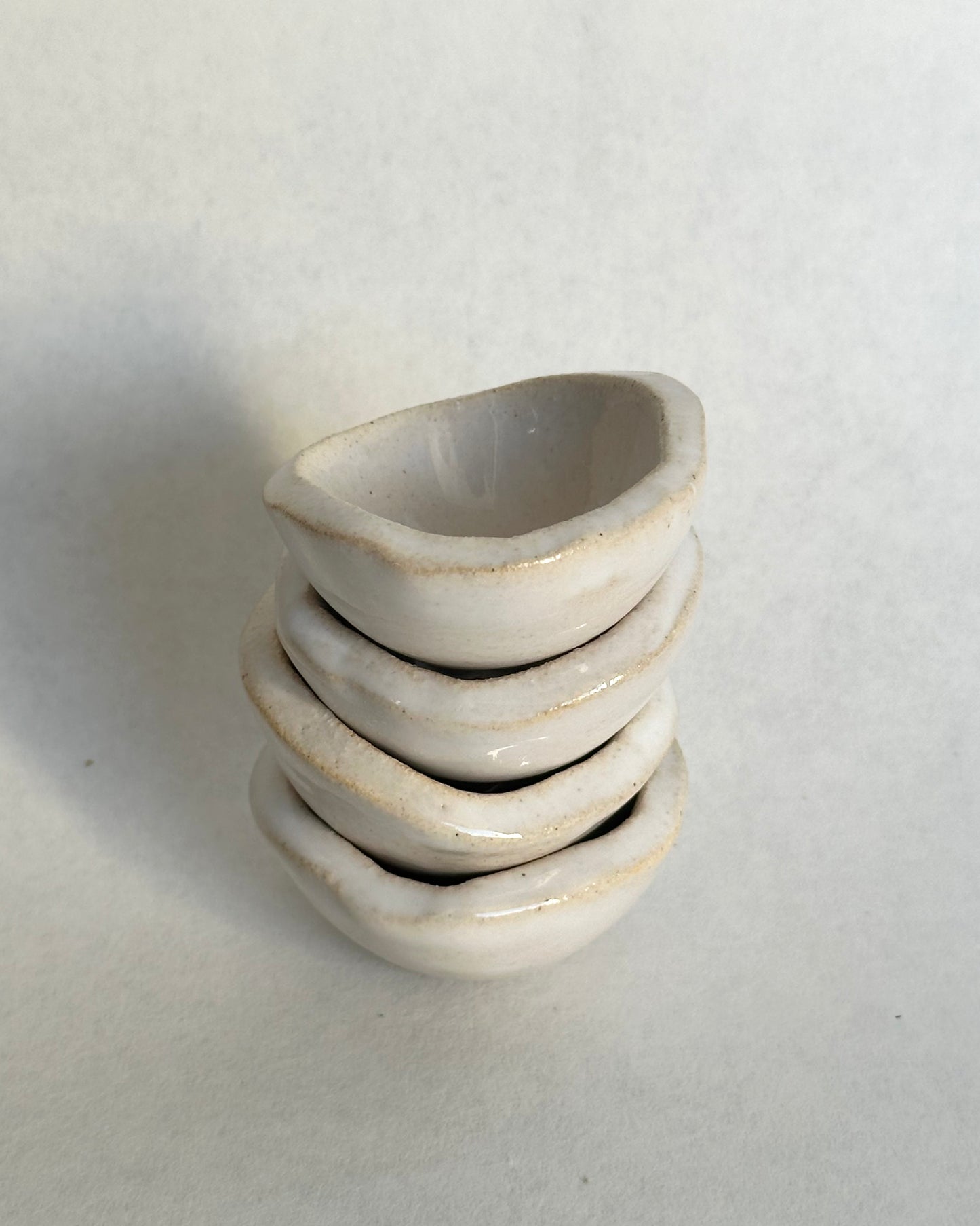 The Nest - set of 4 white egg cups