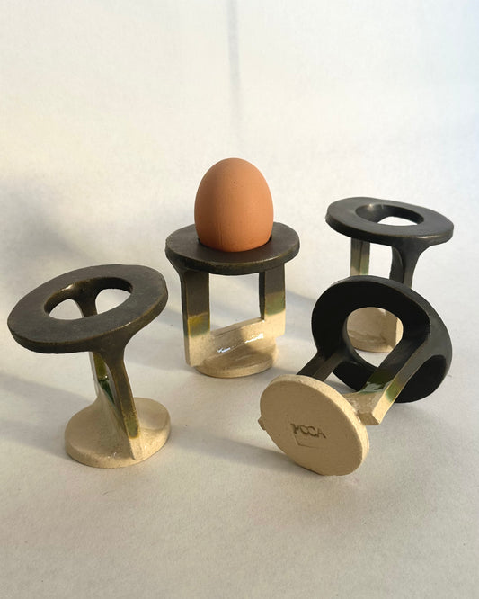 Balance - set of 4 deep green egg cups